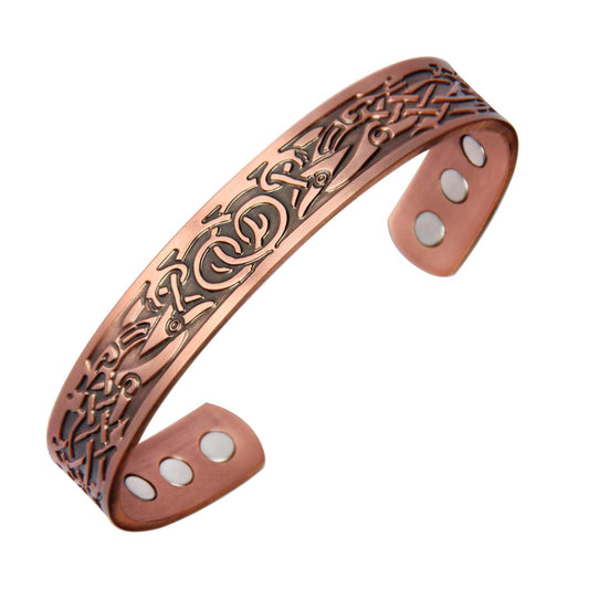 Magnetic Therapy Pure Solid Copper Adjustable Bracelet