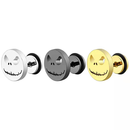 Nightmare Before Christmas Stainless Steel Jack Skellington Ear Studs