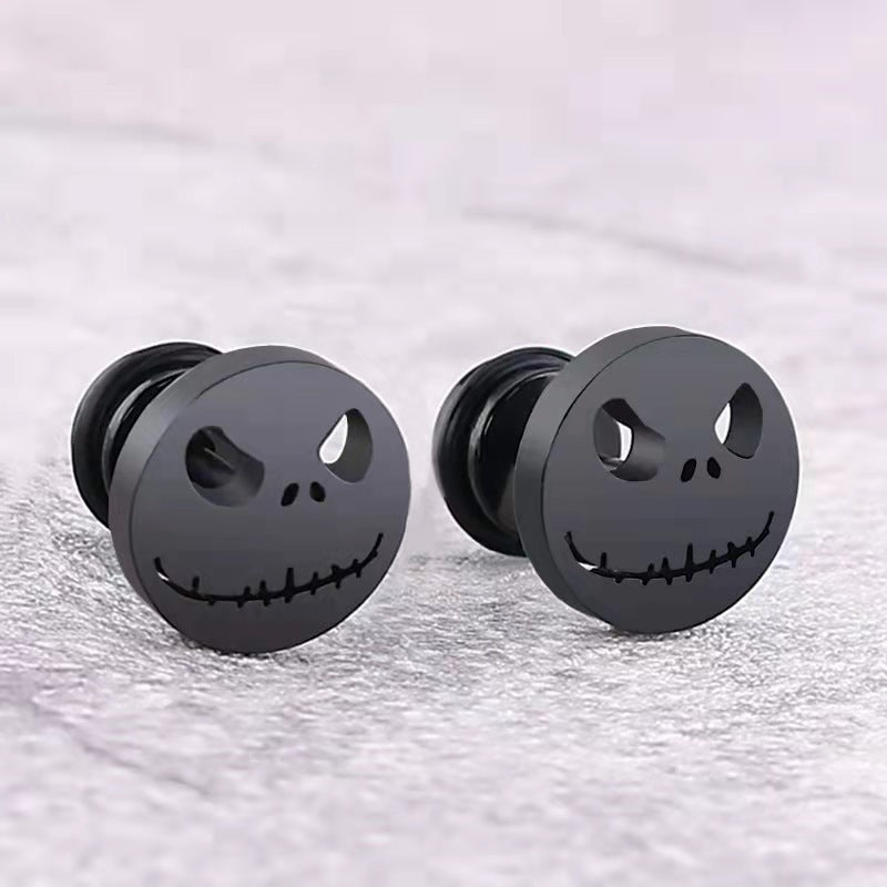 Nightmare Before Christmas Stainless Steel Jack Skellington Ear Studs