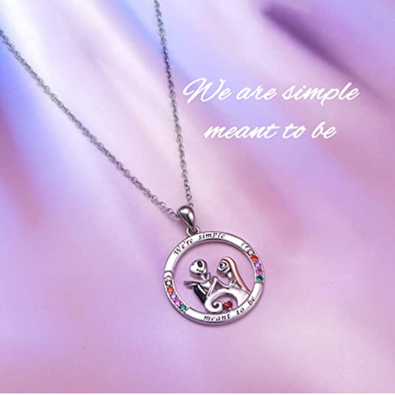 NIGHTMARE BEFORE CHRISTMAS JACK AND SALLY NECKLACE WERE SIMPLY MEANT TO BE