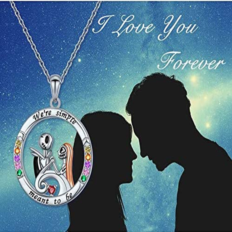 NIGHTMARE BEFORE CHRISTMAS JACK AND SALLY NECKLACE WERE SIMPLY MEANT TO BE