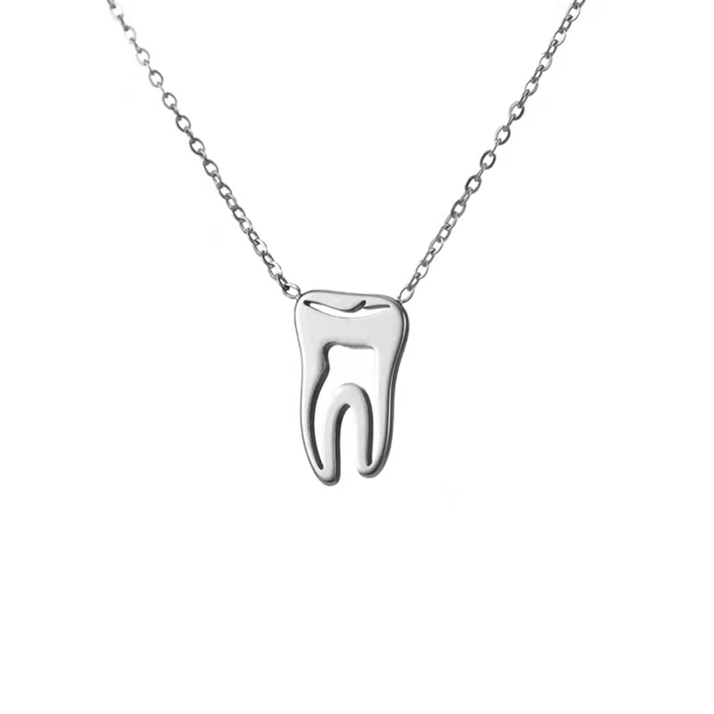 Stainless Steel Tooth Pendent Necklace