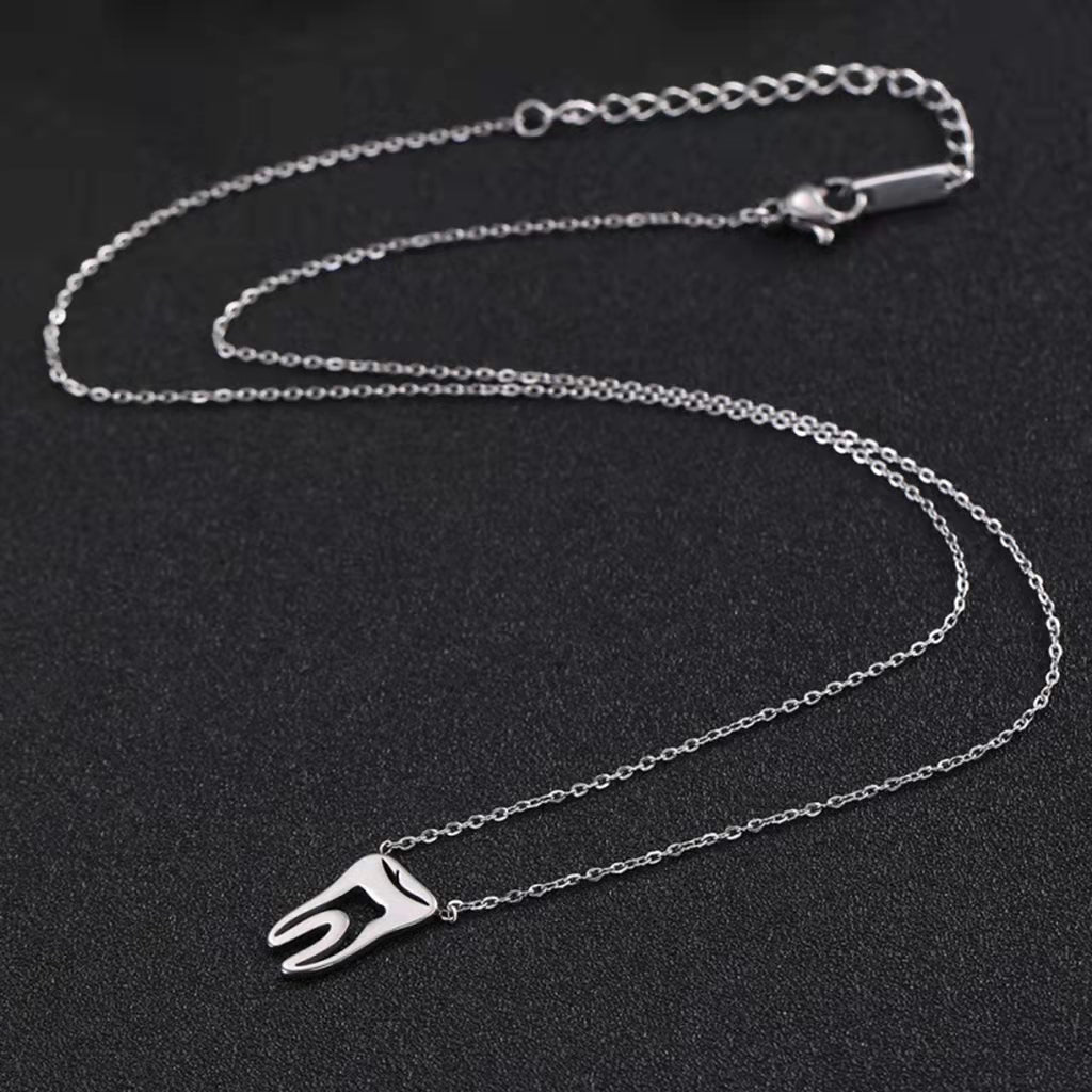 Stainless Steel Tooth Pendent Necklace